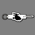 Key Clip W/ Key Ring & Poodle Dog Key Tag